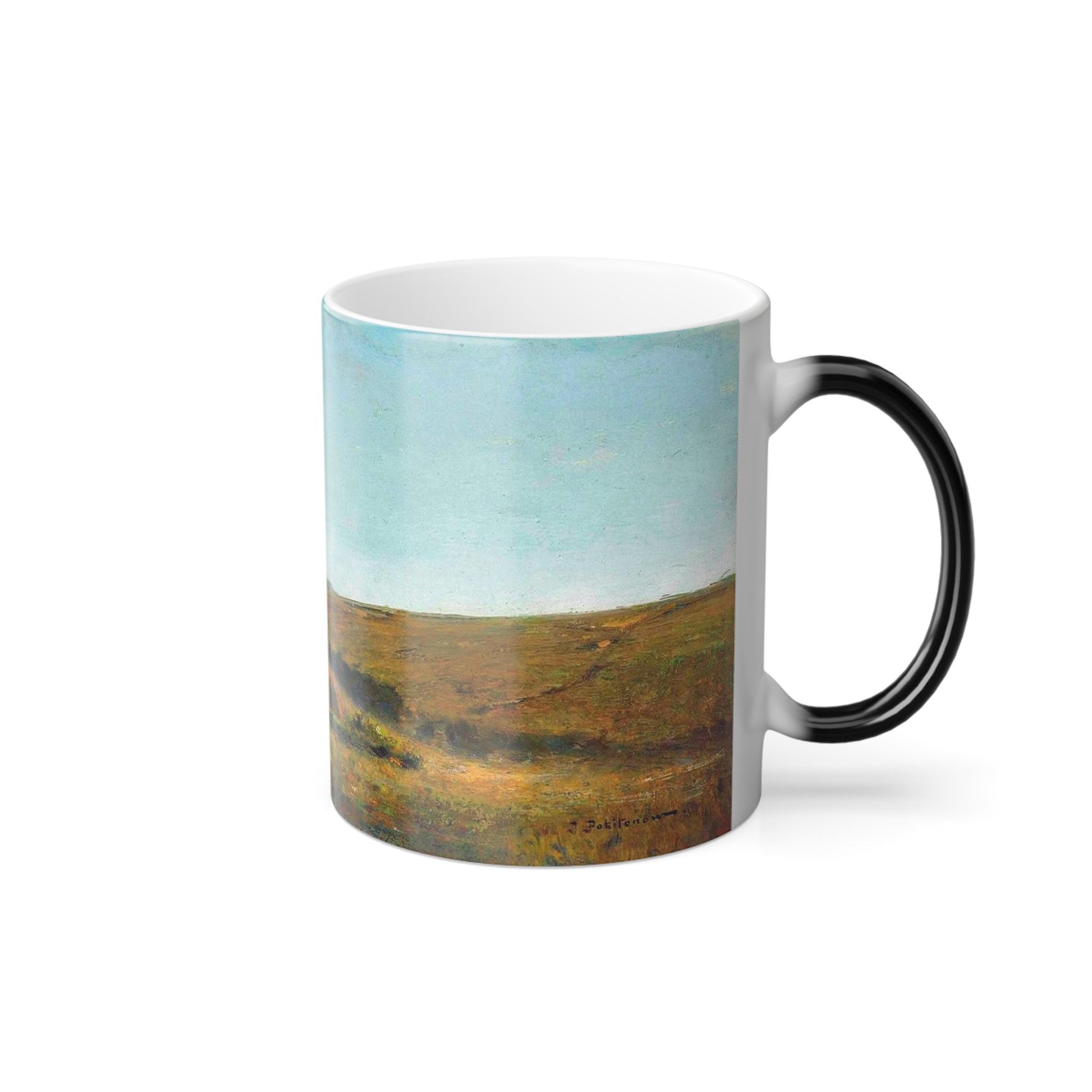 Ivan Pokhitonov (1850-1923)The Side Entrance of the Village Property, Matrionovka - Color Changing Mug 11oz-Go Mug Yourself