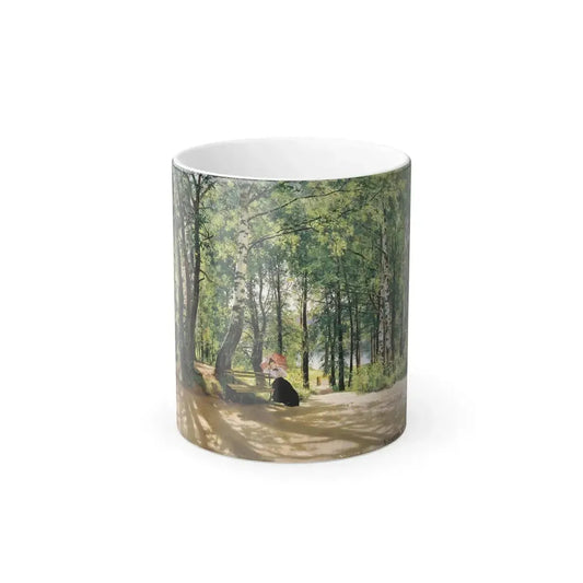 Ivan Shishkin (1832-1898) At the Dacha - 1894 - Color Changing Mug 11oz 11oz - Go Mug Yourself