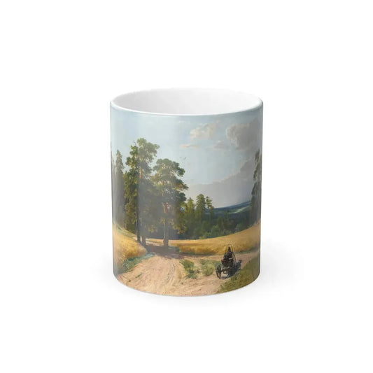 Ivan Shishkin (1832-1898) At the Edge of the Pine Forest - Oil on Canvas 1897 - Color Changing Mug 11oz 11oz - Go Mug Yourself