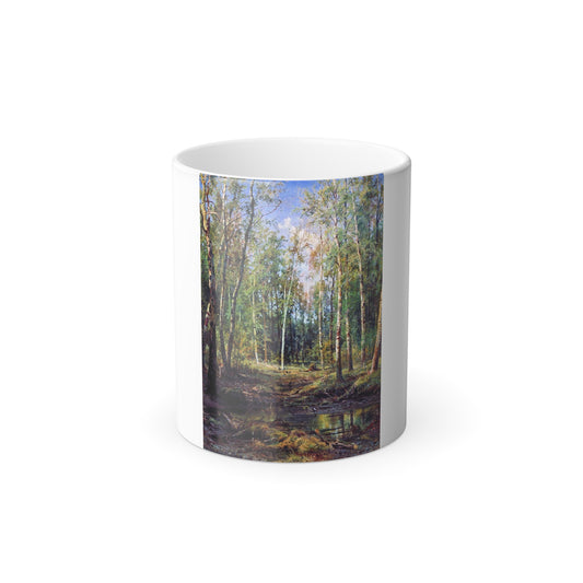 Ivan Shishkin (1832-1898) Birchwood - Color Changing Mug 11oz-11oz-Go Mug Yourself