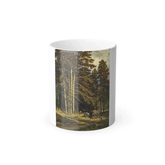 Ivan Shishkin (1832-1898) Forest Road - 1871-1872 - Color Changing Mug 11oz 11oz - Go Mug Yourself