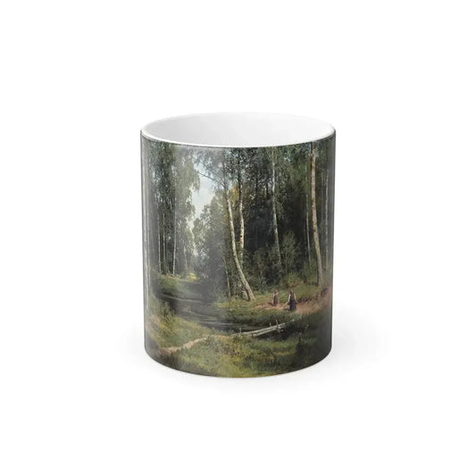 Ivan Shishkin (1832-1898) In The Birch Tree Forest - 1883 - Color Changing Mug 11oz 11oz - Go Mug Yourself