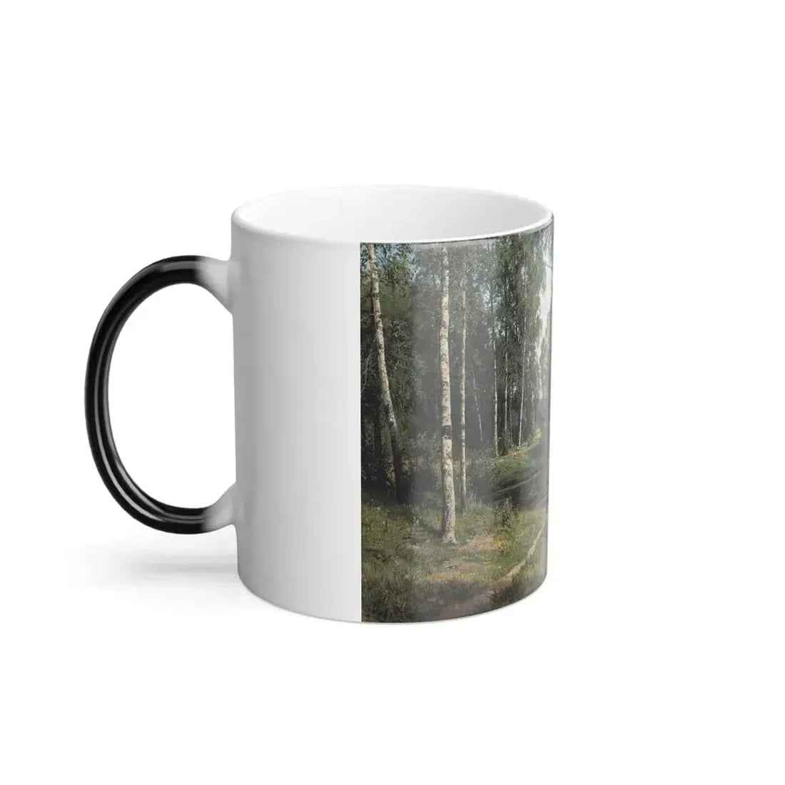 Ivan Shishkin (1832-1898) In The Birch Tree Forest - 1883 - Color Changing Mug 11oz - Go Mug Yourself