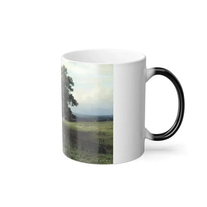 Ivan Shishkin (1832-1898) In the Open Valley - 1883 - Color Changing Mug 11oz - Go Mug Yourself