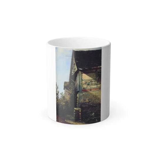 Ivan Shishkin (1832-1898) little house in dusseldorf - 1856 - Color Changing Mug 11oz 11oz - Go Mug Yourself
