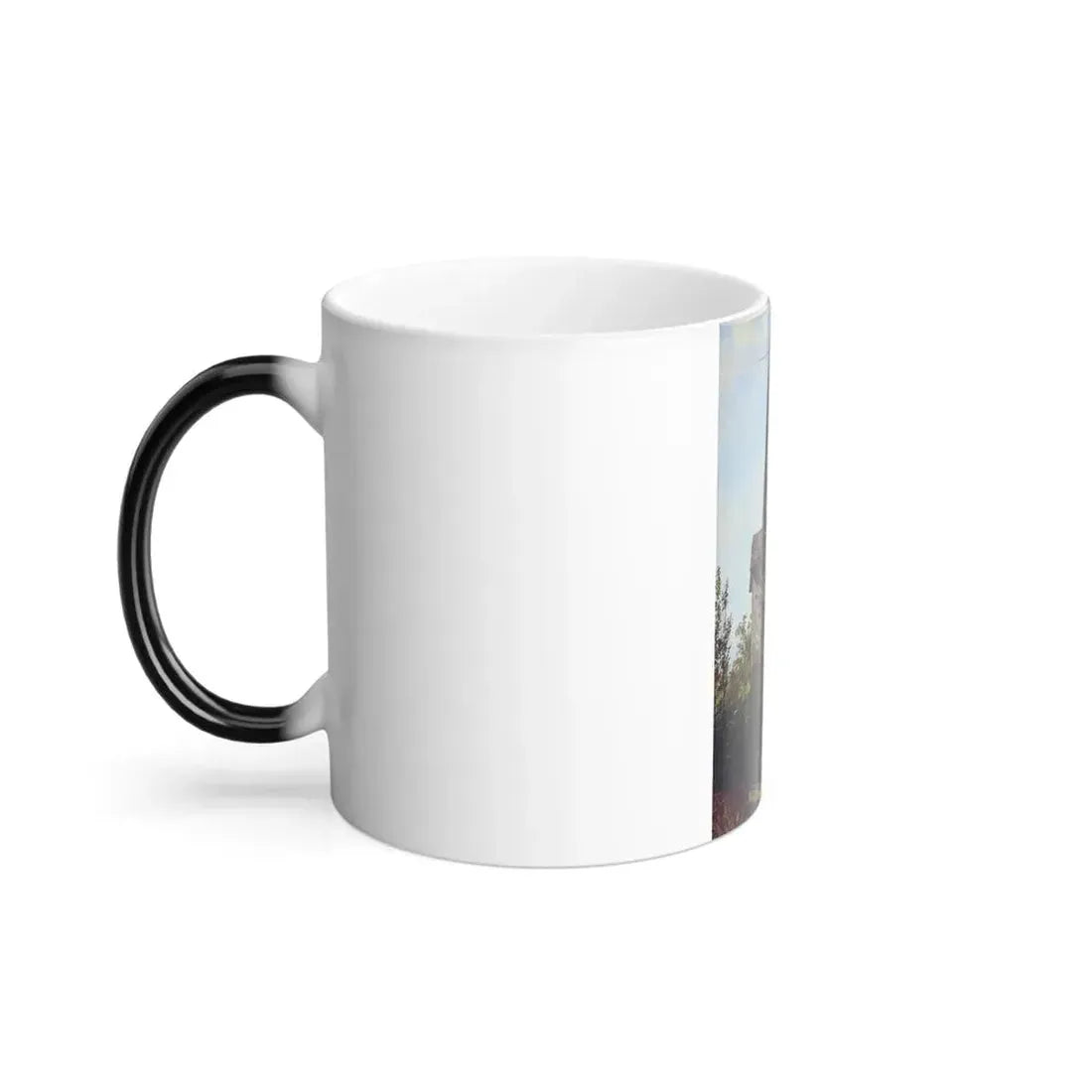 Ivan Shishkin (1832-1898) little house in dusseldorf - 1856 - Color Changing Mug 11oz - Go Mug Yourself