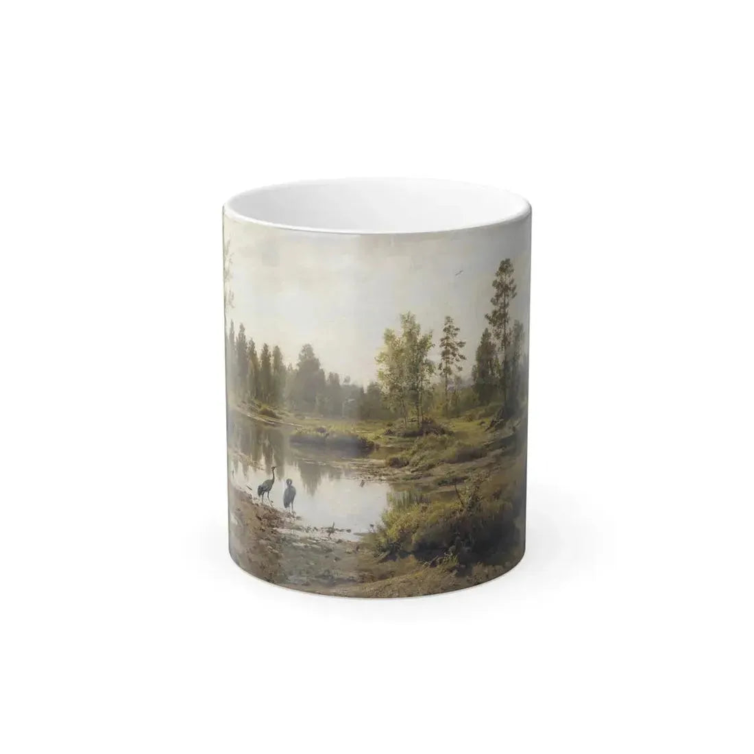 Ivan Shishkin (1832-1898) marsh polissia - 1890 - Color Changing Mug 11oz 11oz - Go Mug Yourself