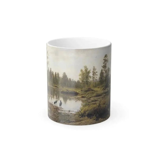 Ivan Shishkin (1832-1898) marsh polissia - 1890 - Color Changing Mug 11oz 11oz - Go Mug Yourself