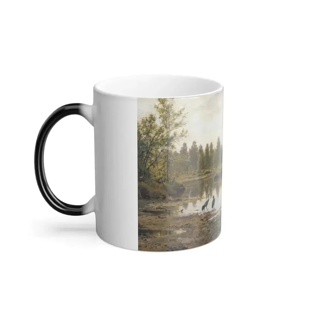 Ivan Shishkin (1832-1898) marsh polissia - 1890 - Color Changing Mug 11oz - Go Mug Yourself