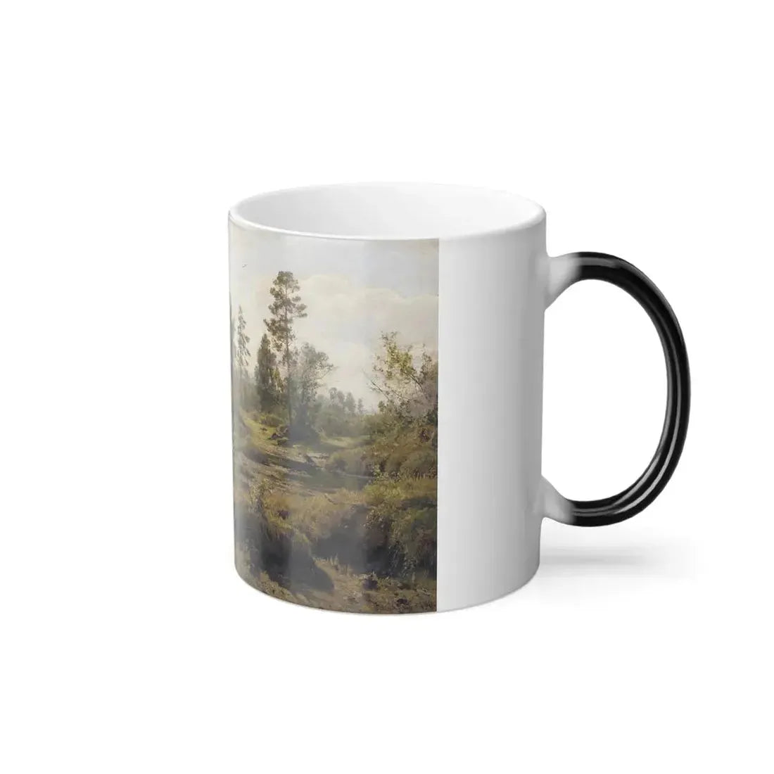Ivan Shishkin (1832-1898) marsh polissia - 1890 - Color Changing Mug 11oz - Go Mug Yourself
