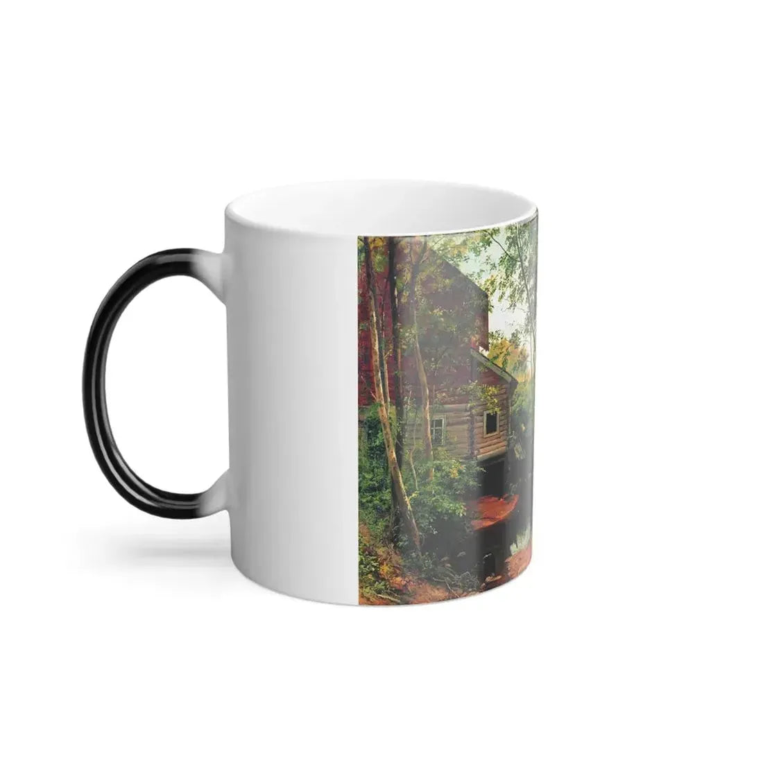 Ivan Shishkin (1832-1898) Mill in the Fortest,  Preobrazhenskoye - 1897 - Color Changing Mug 11oz - Go Mug Yourself