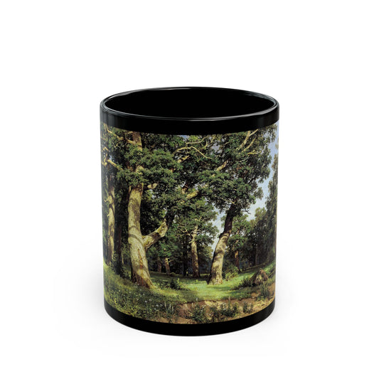 Ivan Shishkin (1832-1898) oak-grove - 1887 - Black Coffee Mug-11oz-Go Mug Yourself