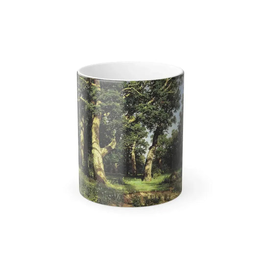Ivan Shishkin (1832-1898) oak-grove - 1887 - Color Changing Mug 11oz 11oz - Go Mug Yourself