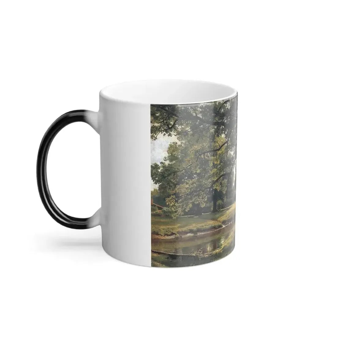 Ivan Shishkin (1832-1898) Oak in Old Peterhof - 1891 - Color Changing Mug 11oz - Go Mug Yourself