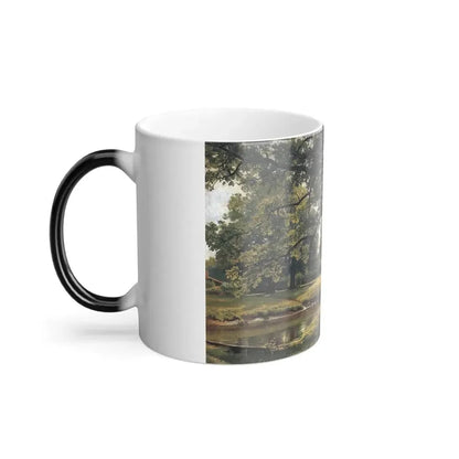 Ivan Shishkin (1832-1898) Oak in Old Peterhof - 1891 - Color Changing Mug 11oz - Go Mug Yourself