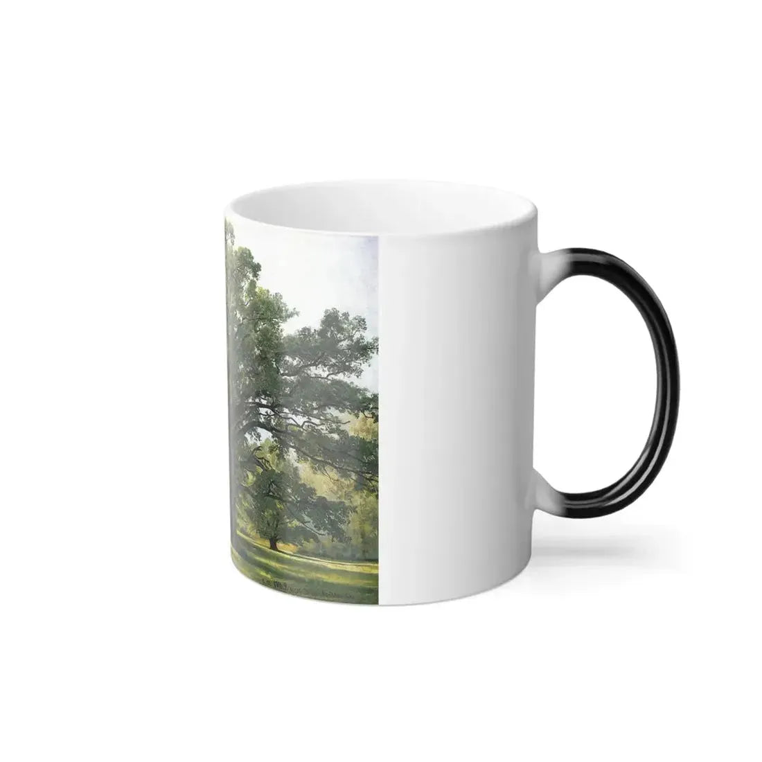 Ivan Shishkin (1832-1898) Oaks in Old Peterhof - 1891 - Color Changing Mug 11oz - Go Mug Yourself