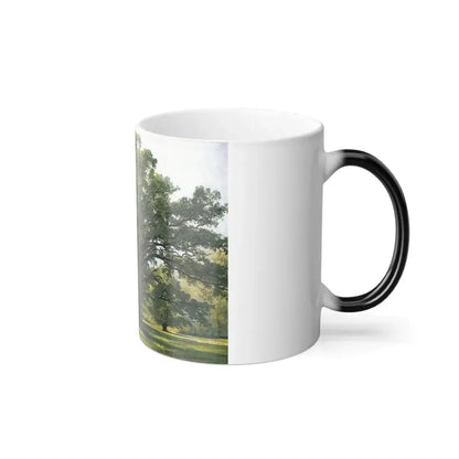 Ivan Shishkin (1832-1898) Oaks in Old Peterhof - 1891 - Color Changing Mug 11oz - Go Mug Yourself
