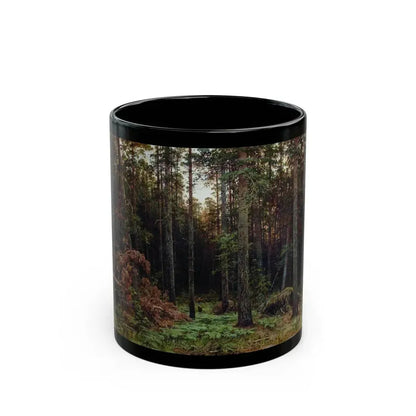 Ivan Shishkin (1832-1898) Pine forest - 1885 - Black Coffee Mug 11oz - Go Mug Yourself