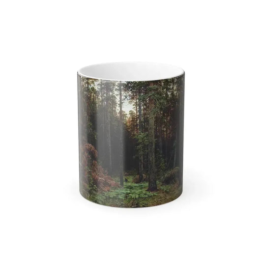 Ivan Shishkin (1832-1898) Pine forest - 1885 - Color Changing Mug 11oz 11oz - Go Mug Yourself
