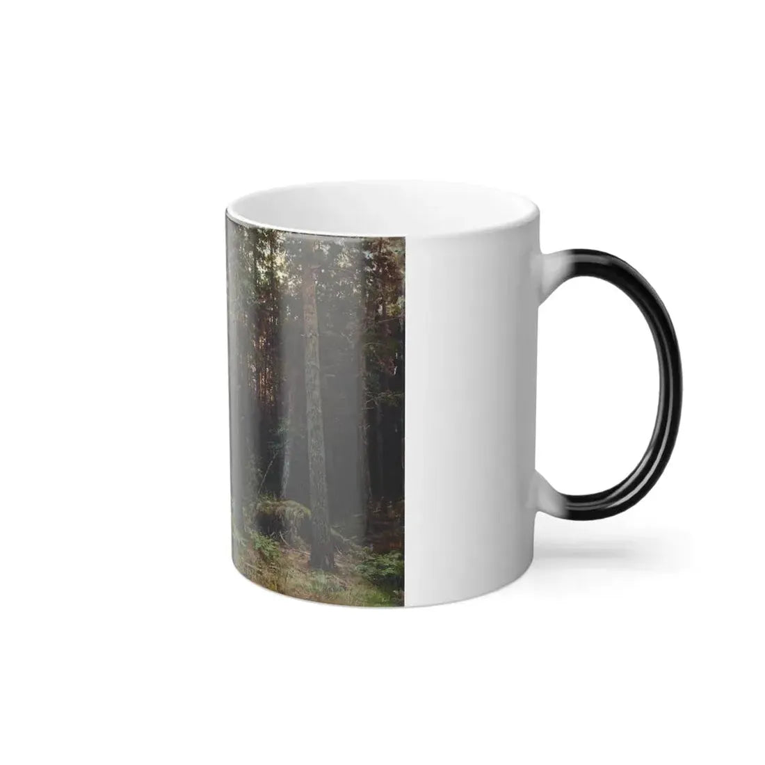 Ivan Shishkin (1832-1898) Pine forest - 1885 - Color Changing Mug 11oz - Go Mug Yourself