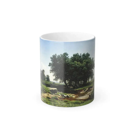 Ivan Shishkin (1832-1898) Small Oak Trees - 1886 - Color Changing Mug 11oz 11oz - Go Mug Yourself