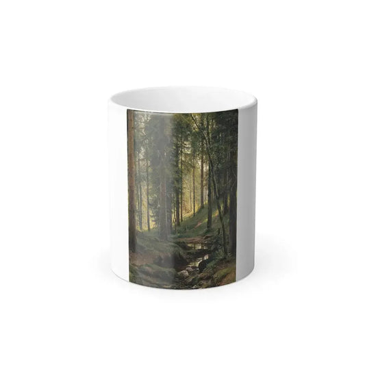 Ivan Shishkin (1832-1898) Stream by a Forest Slope - Color Changing Mug 11oz 11oz - Go Mug Yourself