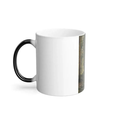 Ivan Shishkin (1832-1898) Stream by a Forest Slope - Color Changing Mug 11oz - Go Mug Yourself
