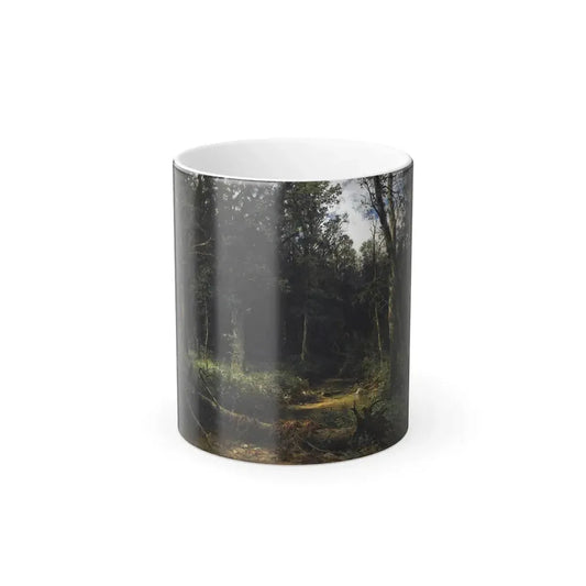 Ivan Shishkin (1832-1898) The Dark Wood - oil on canvas 1876 - Color Changing Mug 11oz 11oz - Go Mug Yourself