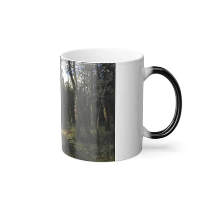 Ivan Shishkin (1832-1898) The Dark Wood - oil on canvas 1876 - Color Changing Mug 11oz - Go Mug Yourself