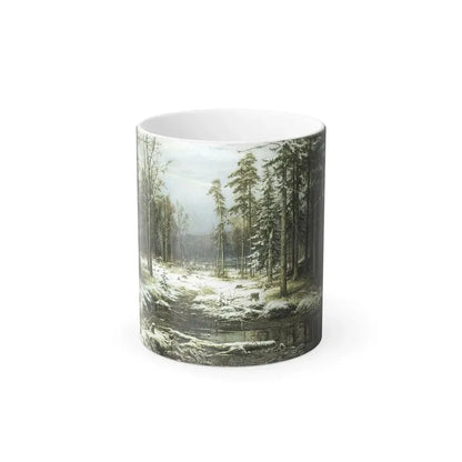Ivan Shishkin (1832-1898) The First Snow - Color Changing Mug 11oz 11oz - Go Mug Yourself