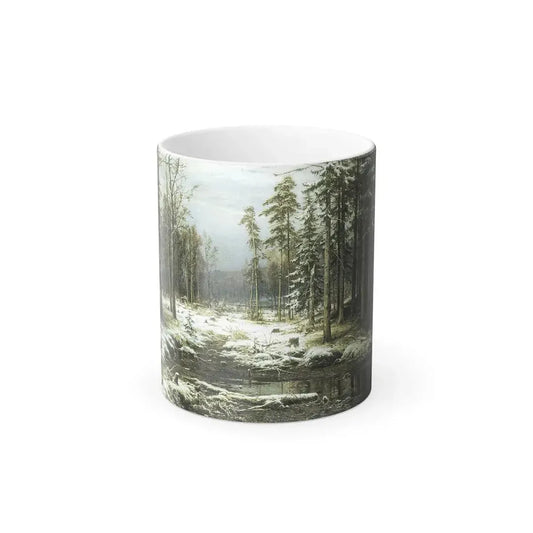 Ivan Shishkin (1832-1898) The First Snow - Color Changing Mug 11oz 11oz - Go Mug Yourself