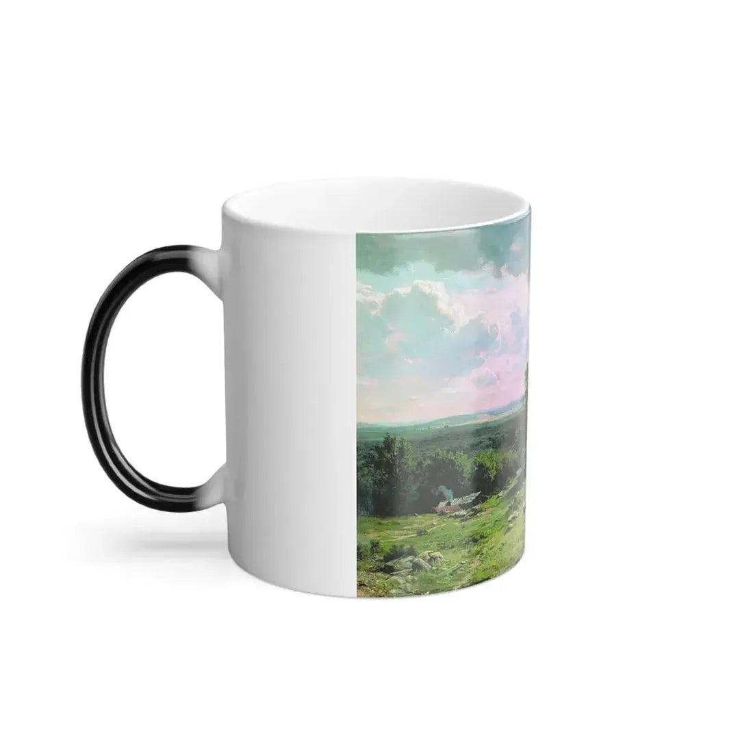 Ivan Shishkin (1832-1898) View near Dusseldorf - 1865 - Color Changing Mug 11oz - Go Mug Yourself