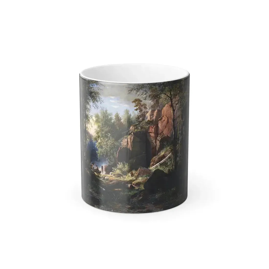 Ivan Shishkin (1832-1898) View of Valaam Island Kukko - Color Changing Mug 11oz 11oz - Go Mug Yourself