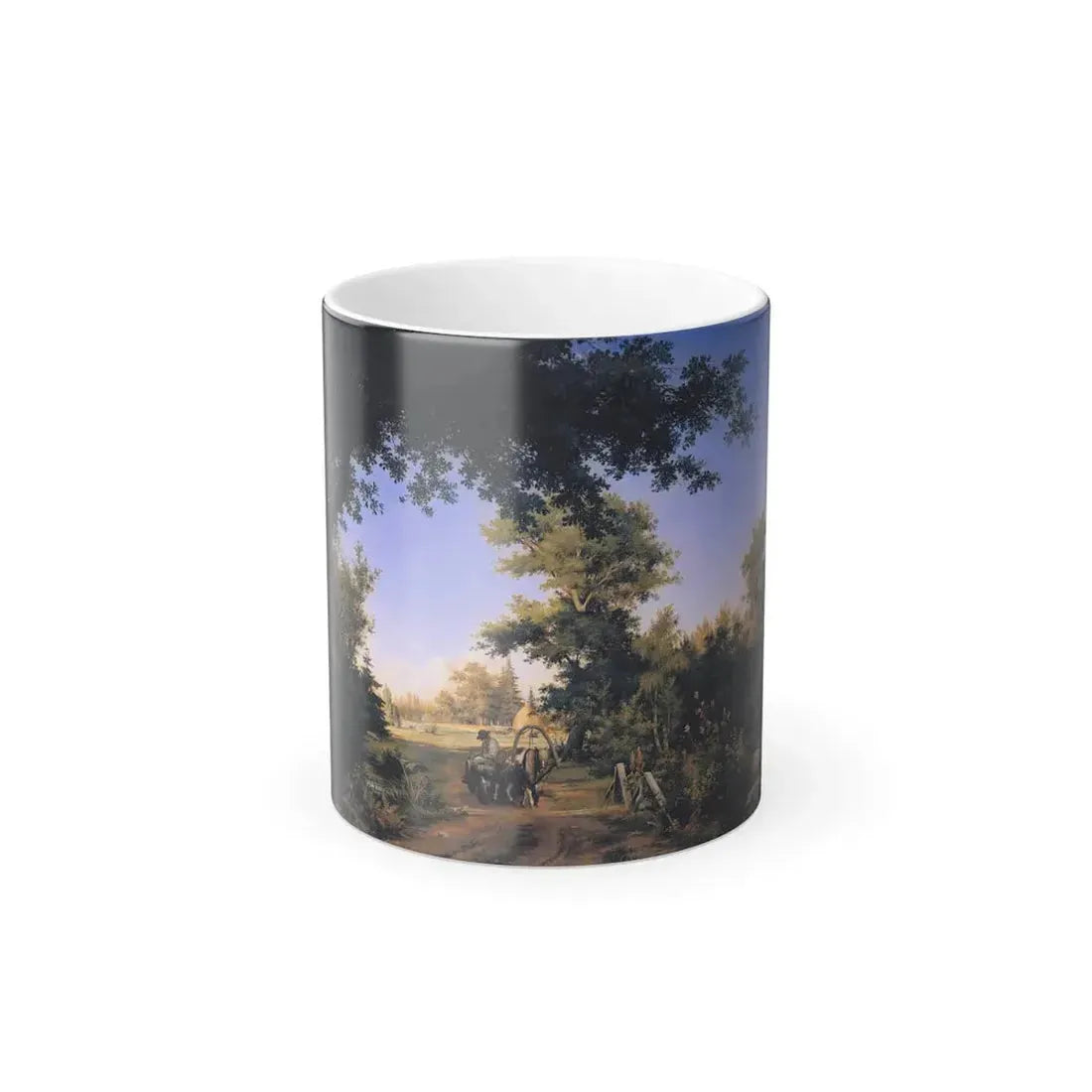 Ivan Shishkin (1832-1898) View on the Outskirts of St Petersburg - Color Changing Mug 11oz 11oz - Go Mug Yourself
