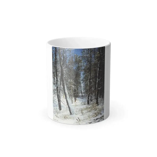 Ivan Shishkin (1832-1898) Winter in a Forest (Rime) - 1877 - Color Changing Mug 11oz 11oz - Go Mug Yourself