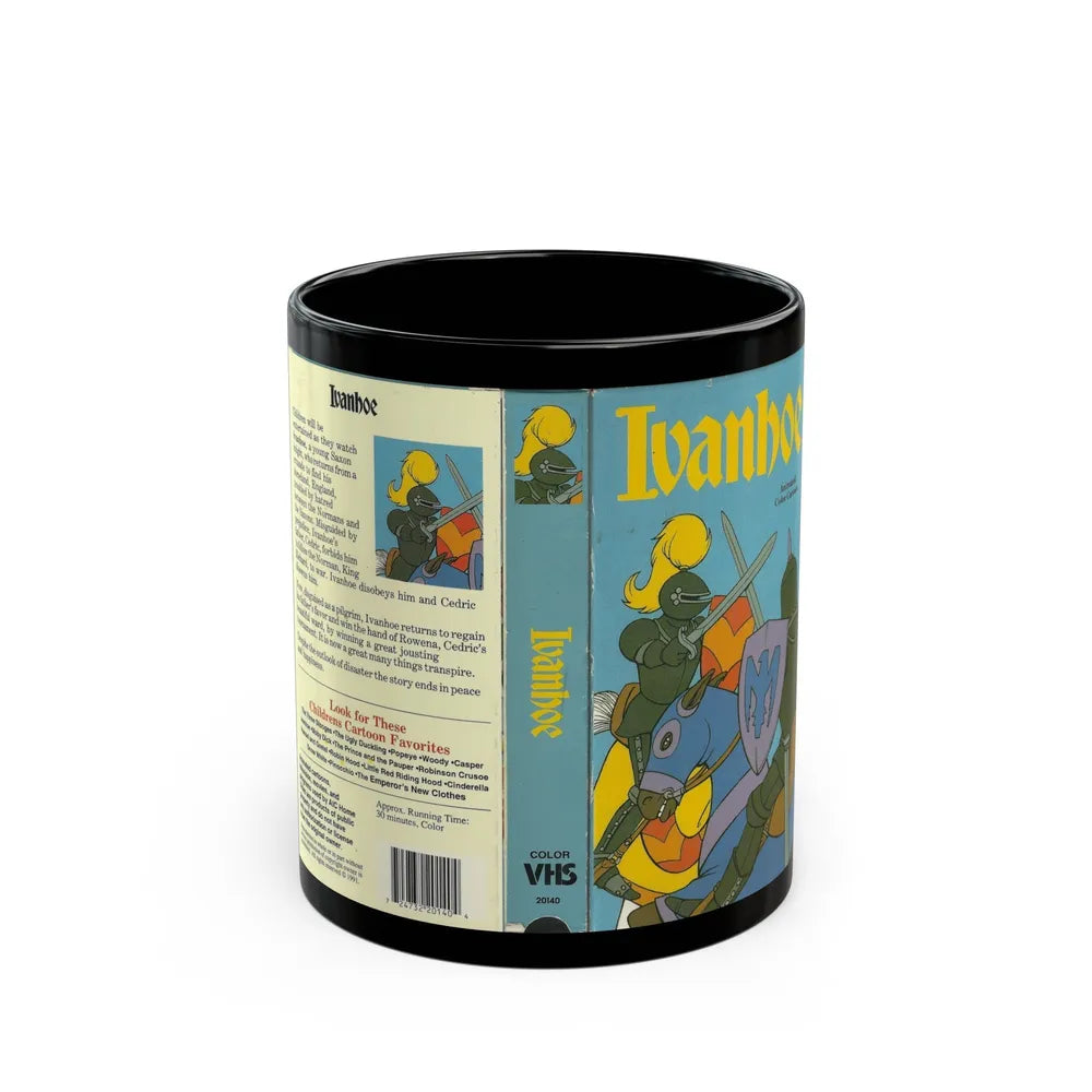 IVANHOE (VHS COVER) - Black Coffee Mug-11oz-Go Mug Yourself