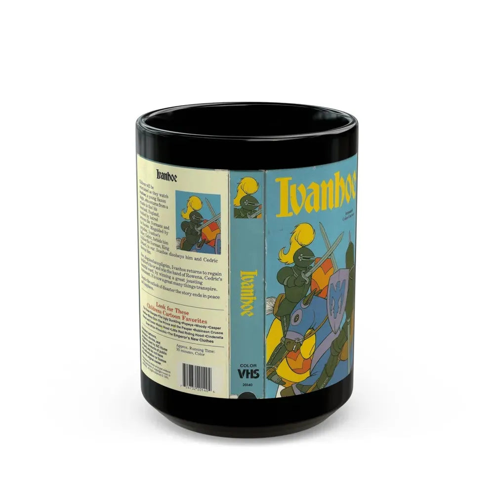 IVANHOE (VHS COVER) - Black Coffee Mug 15oz - Go Mug Yourself