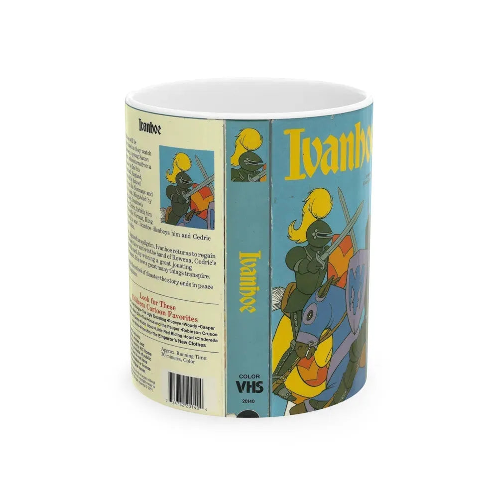 IVANHOE (VHS COVER) - White Coffee Mug 11oz - Go Mug Yourself