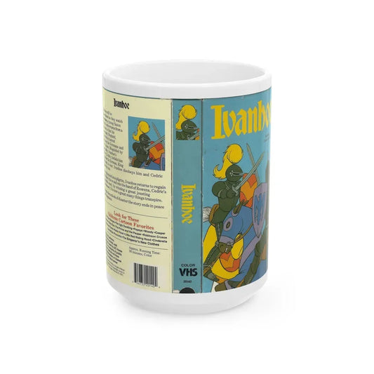IVANHOE (VHS COVER) - White Coffee Mug 15oz - Go Mug Yourself