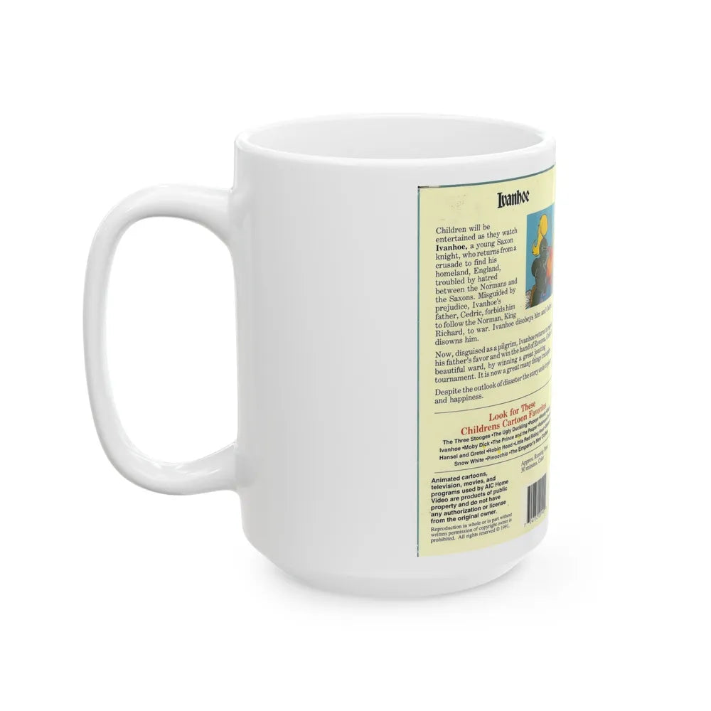 IVANHOE (VHS COVER) - White Coffee Mug-Go Mug Yourself