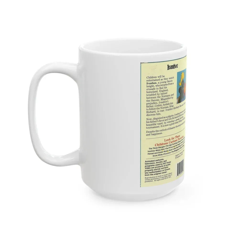 IVANHOE (VHS COVER) - White Coffee Mug - Go Mug Yourself