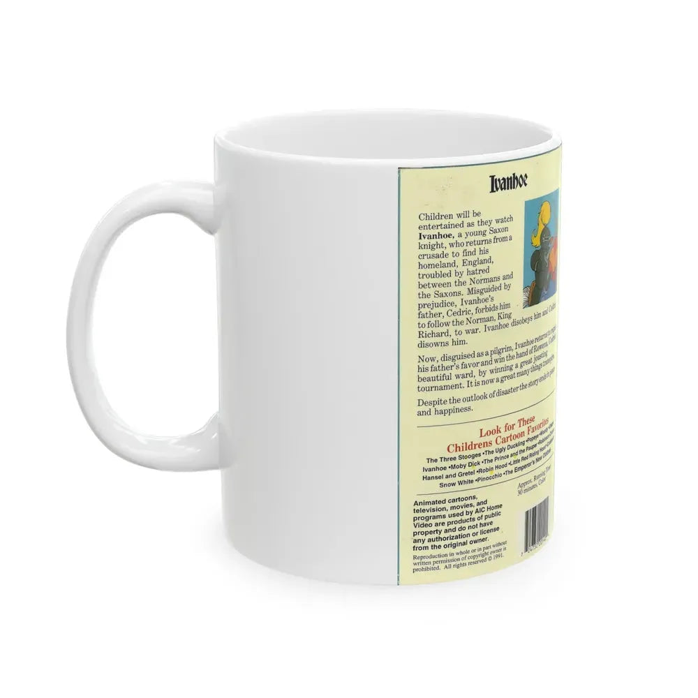 IVANHOE (VHS COVER) - White Coffee Mug - Go Mug Yourself