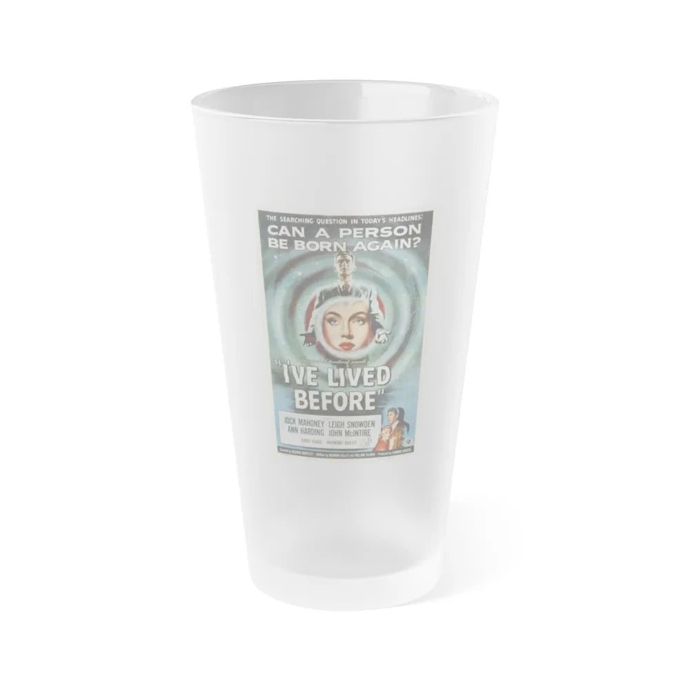 I'VE LIVED BEFORE 1956 Movie Poster - Frosted Pint Glass 16oz-16oz-Frosted-Go Mug Yourself