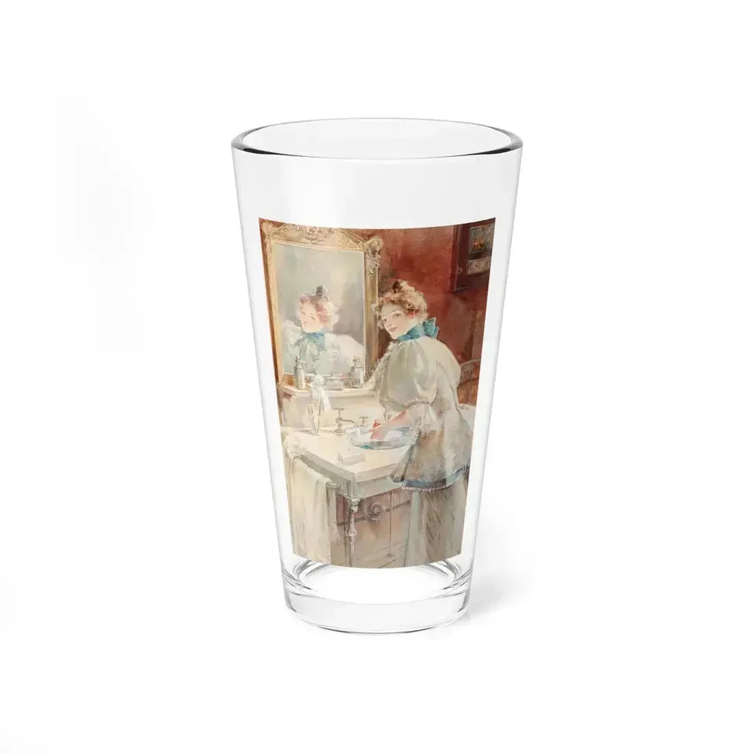 Ivory Soap ad illustration, c. 1900 - Pint Glass 16oz 16oz - Go Mug Yourself