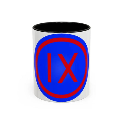 IX Corps (U.S. Army) Accent Coffee Mug 11oz Black - Go Mug Yourself