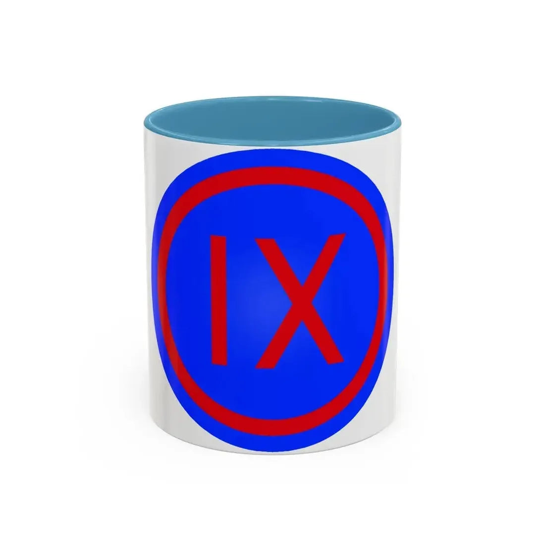 IX Corps (U.S. Army) Accent Coffee Mug 11oz Light Blue - Go Mug Yourself