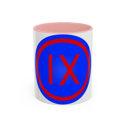 IX Corps (U.S. Army) Accent Coffee Mug 11oz Pink - Go Mug Yourself