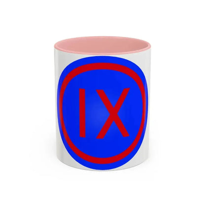 IX Corps (U.S. Army) Accent Coffee Mug 11oz Pink - Go Mug Yourself