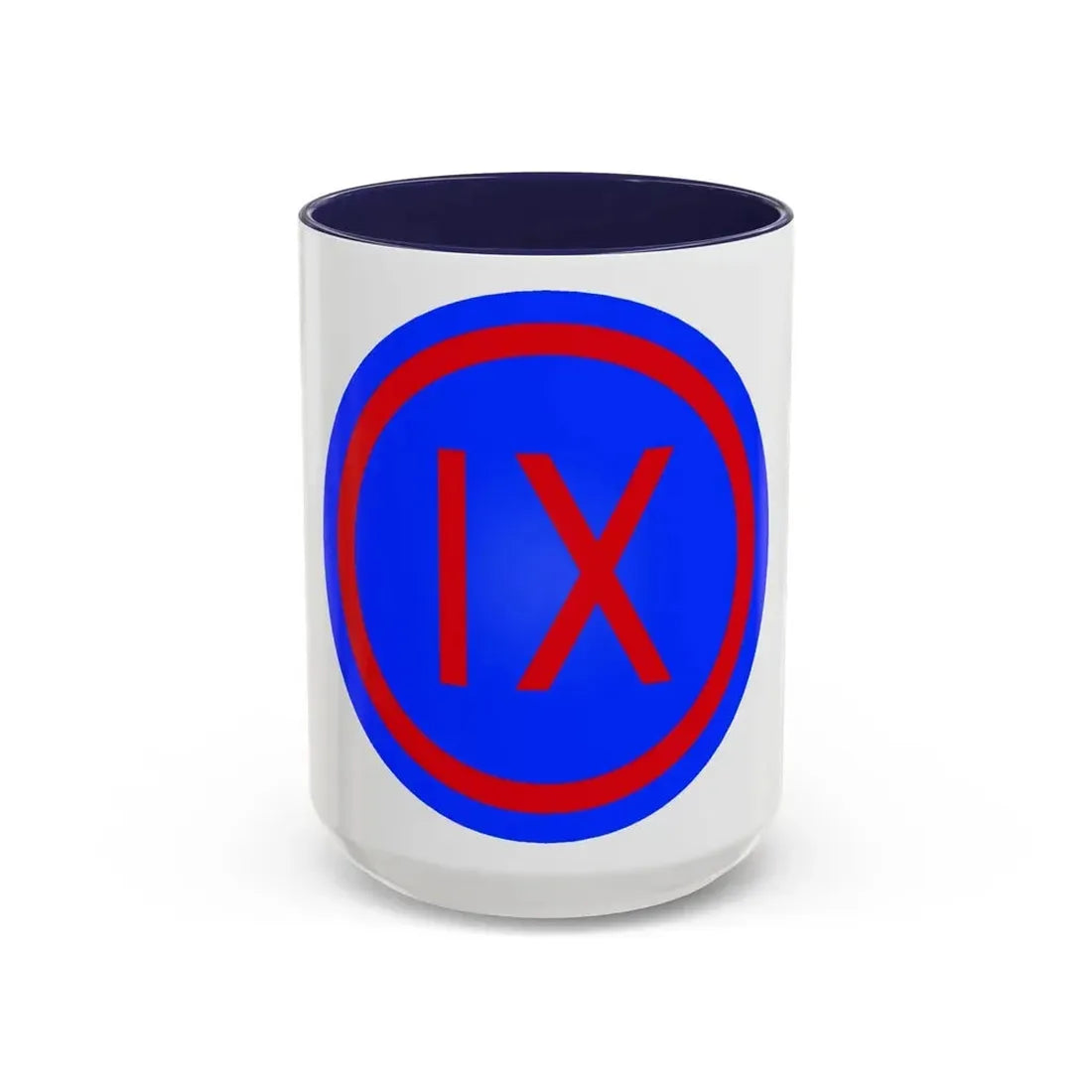 IX Corps (U.S. Army) Accent Coffee Mug 15oz Navy - Go Mug Yourself