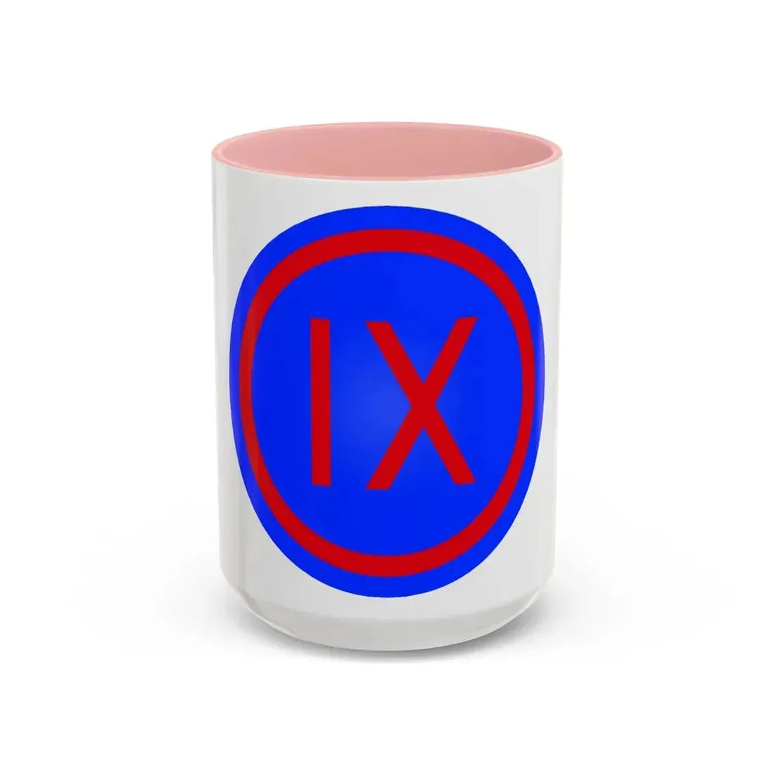 IX Corps (U.S. Army) Accent Coffee Mug 15oz Pink - Go Mug Yourself